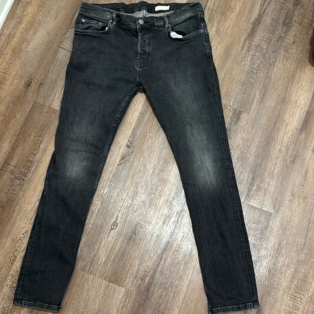 All Saints Men's Skinny Jeans in Faded Black